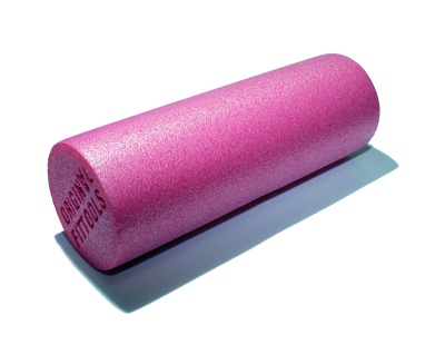 Цилиндр для йоги компактный 30 см EPE розовый